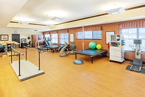 the rehab gym at Lakewood Post Acute